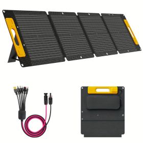 100W Portable Foldable Solar Charging Panel - High Efficiency With USB-C PD3.0, USB-A QC3.0 And DC 20V Output, Lightweight And Compact Design For (Option: 100w)